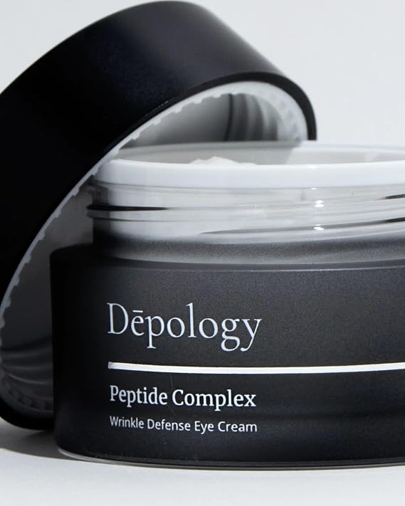 depology Peptide Eye Cream for Wrinkles and Fine Lines Anti-Aging Under Eye Treatment with Argireline, Collagen, Niacinamide & Hyaluronic Acid Firming & Hydrating for Puffy Eyes and Dark Circles