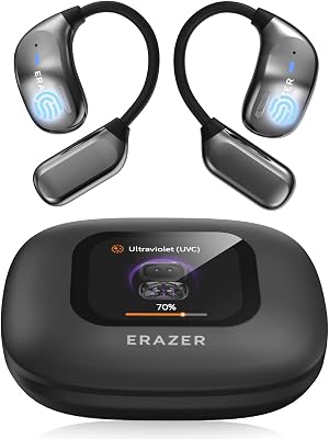 AI Language Translator Earbuds, XF23 AI Headphoes 3-in-1 Translation Earbuds, 135 Languages Real-time Two-Way Translation Bluetooth 5.4 Open Ear Headphones, for Travel Business Learning, Black