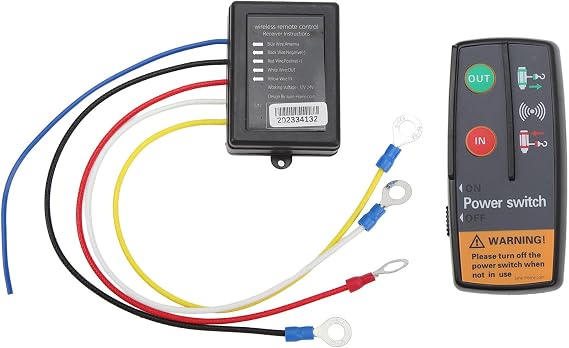 Wireless Winch Remote Control, 12V Handset Switch Controller DC 12V 24V 3 In 1 Durable Winch Wireless Remote Control Switch for Truck ATV SUV