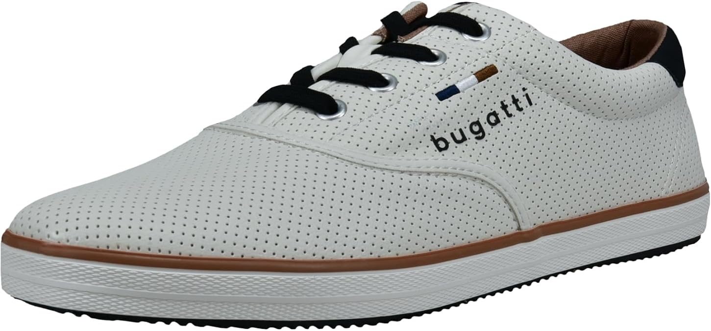 bugatti Men's 321-afh01 Lace-Up Shoes, Off-White, 9 UK
