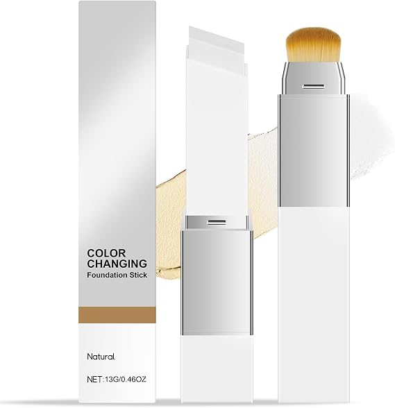 Colour Changing Foundation Stick,Dual Head Natural