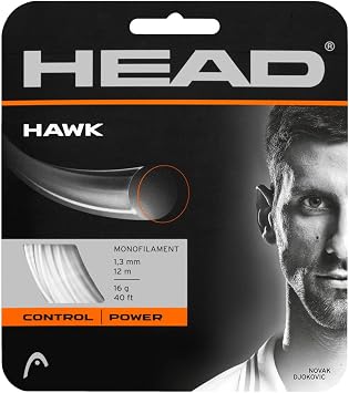 Head Hawk Tennis String Set, 18g, White