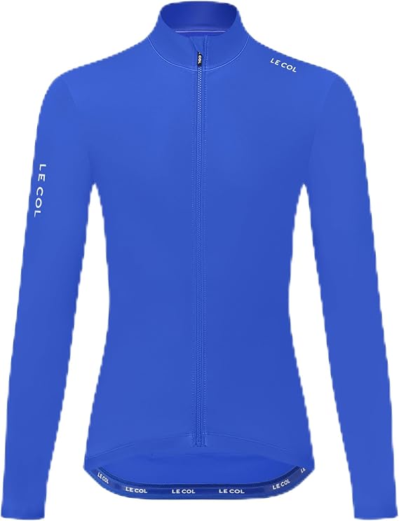 LE COL Womens Pro Aqua Zero Long Sleeve Jersey | Breathable Cycling Shirt | Rear Pockets, Water Resistant, Zip Closure