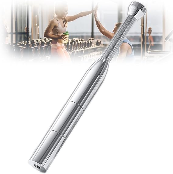 Adjustable Heavy Duty Strength Training Steel Club Workout Indian Club Set Fitness Mace Exercise Club for Full Body Muscle Building & Rehabilitation Improves Grip,4_8KG