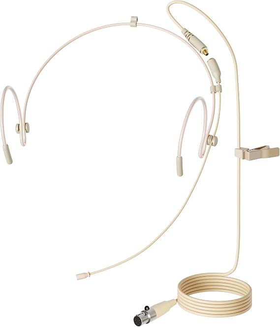 J K MIC-J 071S Headset Microphone Compatible with AKG and Samson Bodypacks