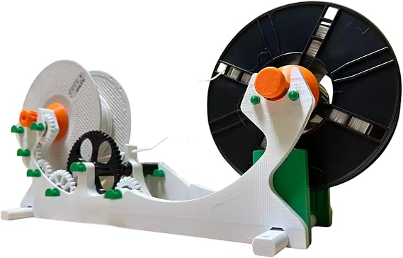Electric Spool Rewinder with Smart Start and Stop,3D Filament Spool Winder Machine,Consumables Rewinder,Adjustable Forward and Reverse Rotation,for Welding Wire and Sewing Thread Up(Size:Without reel)