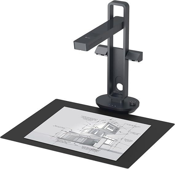 CZUR Aura Pro Document Scanner Portable Book Scanner 14 MP Document Camera with 180+ Languages OCR AI Technology for Family Home Office for Windows 7/8/10/11, XP& Mac