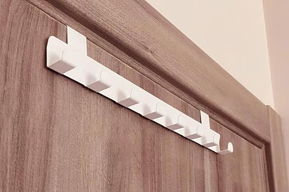 Risingmaber Metal Beyaz Amerikan Kapı Arkası Askılık Organizer Askılık ve Banyo Kapı Arkası Askılık MT60B