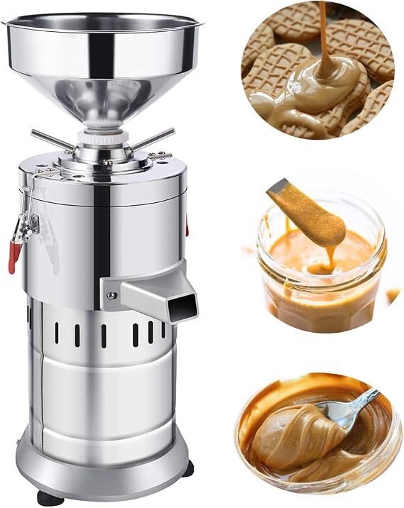 JIAN YA NA 220V Peanut Butter Maker Machine - Commercial Sesame Butter Mill Grinding Machine 15kg/h 1100W US Stock