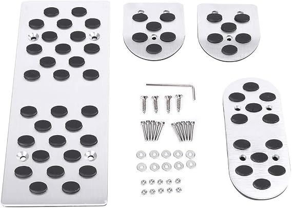 Foot Rest Pedals Covers Aluminum Pedal Covers for Mazda 2 3 6 MX-3 MX-5 MX-6 RX-7 RX-8 With Manual Transmission Models