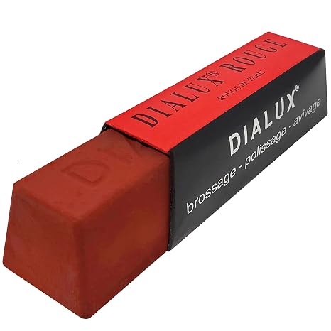 Silver Gold Jewelry Dialux Polishing Compound Yellow, Gray, Green, Red, Orange, White, Blue and Black Jewelry Making Metal Buffing Cleaning Abrasive Finishing (Red)