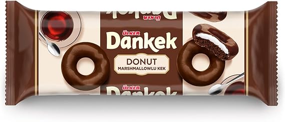 Ülker Dankek Donut Marshmallowlu Çikolatalı Kek 162 gr x 12 Adet