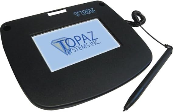 Topaz SigLite Color 4.3 T-LBK43LC-HSB-R Series USB Backlit Signature Capture Pad