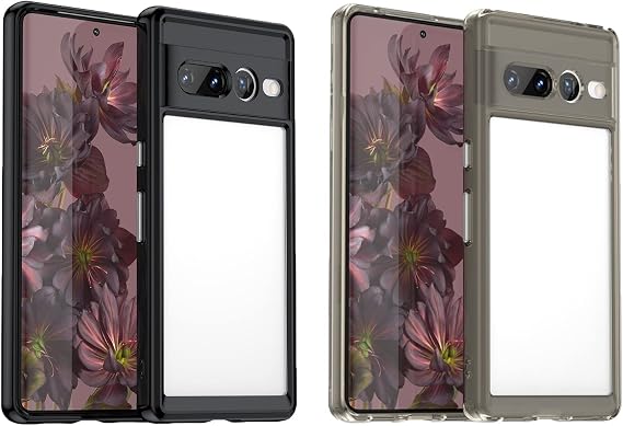 Microcase Google Pixel 7 Pro Shield Serisi Darbeye Dayanıklı Yarı Esnek Plastik TPU Kılıf - AL8100 (Füme)