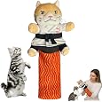 Karate Kitty Cat Wrestling Glove, Karate Kitty Cat Toy with Protective Forearm Sleeve, Interactive Hand Puppet Toy for Safe Play, Training, Hand Biting and Play Boxing(1 PCS)