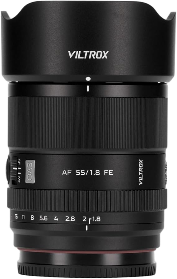 VILTROX APO 55mm F1.8 EVO FE Lens, AF 55mm f/1.8 Full Frame Lens for Sony E