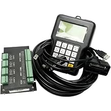 Compatible with RichAuto DSP A11 CNC Controller, 3 Axis Motion Controller Remote for A11S A11E A11C CNC Engraving Cutting (English Version)