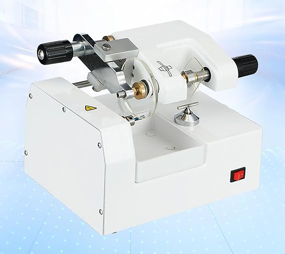 McbeAn VSpectacle Lens Edging Machine, Optical Lens Cutting Machine, Lens Hand Grinder, Cutting Size Can Be Fine-Tuned, Fast Cutting, for Optical Shops, Vision Center