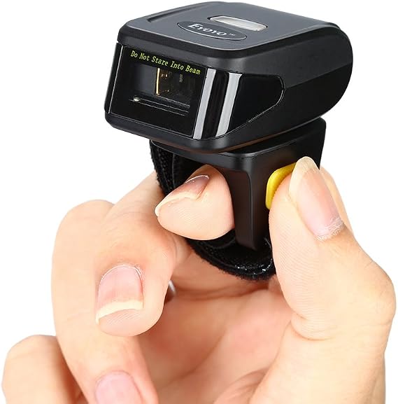 Eyoyo Portable Mini 1D UPC Wireless Wearable Ring Finger Barcode Scanner
