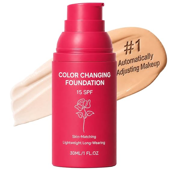 Korean Color Changing Foundation Automatically Adjusting Makeup Application, Adapting to Your Skin Tone, Concealing Fine Lines and Wrinkles