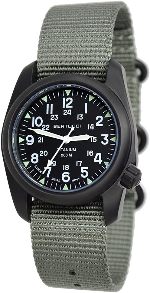 Bertucci Men's 12028 A-2T Vintage Durable Titanium Field Watch