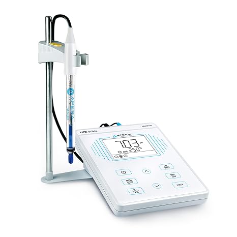 Apera Instruments PH700-HT Benchtop Lab pH Meter for High-Temperature Liquids (up to 130 C) and/or Caustic Water Solutions