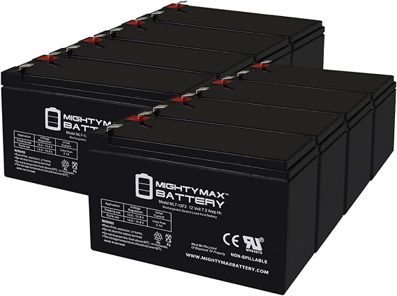 Mighty Max Battery 12V 7Ah F2 Replacement Battery for Champion Power Equipment Model #46565-8 Pack