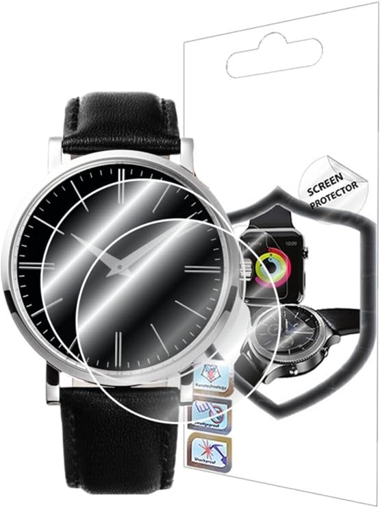 Ecr Mobile Tüm Yuvarlak Camlı Saatler İçin(36mm) HD Esnek Nano Ekran Koruyucu (2 Adet)