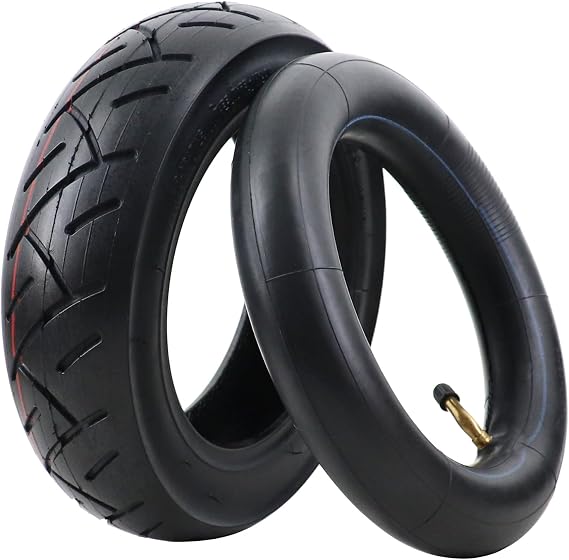 10inch Scooter Tire, 10x2.50 Inflatable Wheel Pneumatic Tire Compatible with Nanrobot D6/GOTRAX GMAX electric scooter