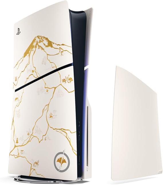 PS5 Console Covers Ghost of Yotei Gold