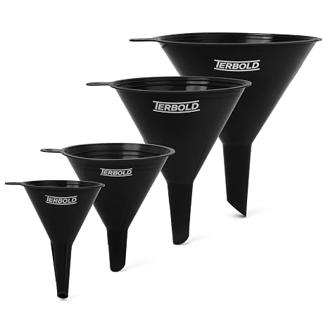 4pc Funnel Nesting Set (Black)