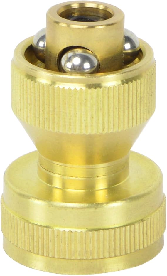 HYDRO MASTER Brass Adjustable Hose Nozzle,Solid Brass, Adjustable Twist Pressure Sprayer