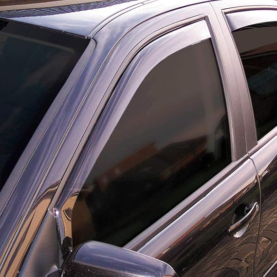 ClimAir Wind Deflectors Black Perfect Fit Compatible with Dacia Duster II 2018-2023