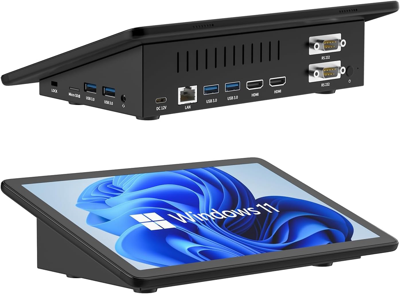 HigolePC Mini PC 10.1 inch Windows 11 Pro Mini PC Intel N5095 8GB 128GB HD Port, USB 3.0 Gigabit Wired LAN Wi-Fi 5 BT4.2 Fanless, Quiet, Supports 4K Output, Small Desktop PC HigolePC_10.1_N5095_8GB