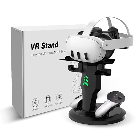 G-STORY Charging Dock for Quest 3/3S/2, VR Station with LED Lights
