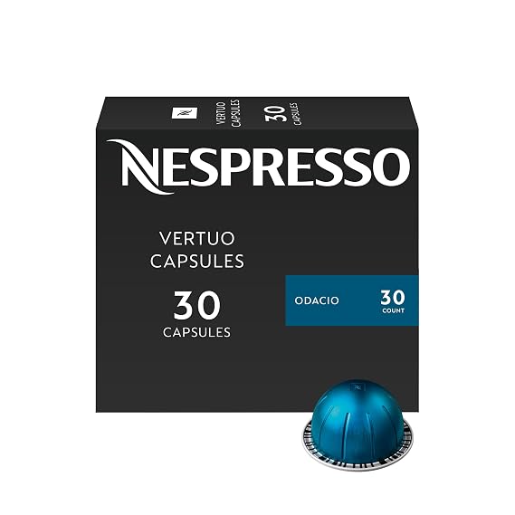 Nespresso Vertuo, Odacio, Dark Roast, 30-Count Coffee Pods