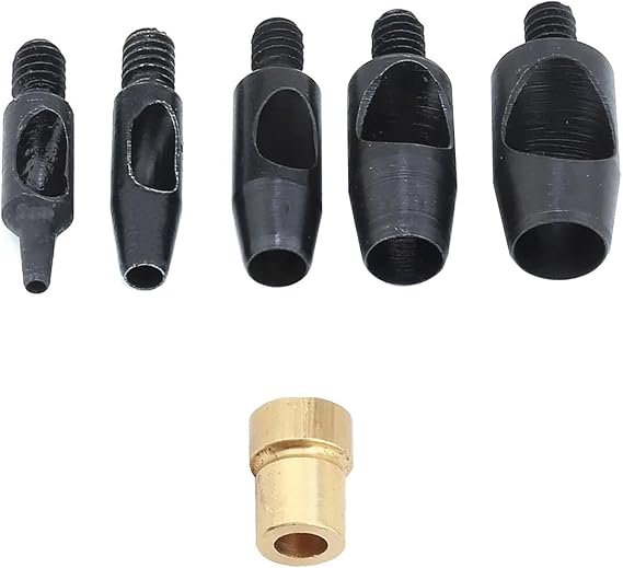 1mm, 3mm, 5mm, 7mm, 9mm Deri, El Pres Makinesi için Kumaş Delik Delme Aletleri