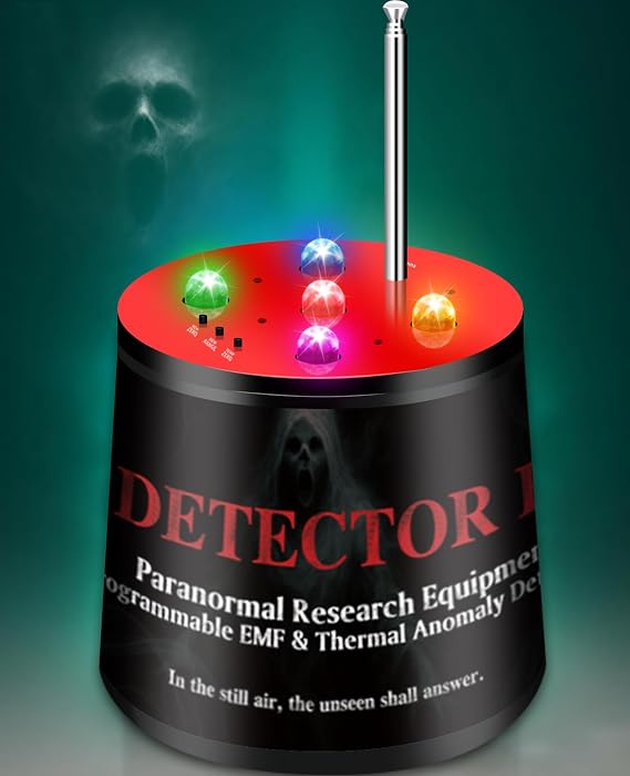 Ghost-Hunting-Paranormal-Investigation-Equipment, Radiating Electromagnetic Pod 2.0, ATDD & 5 Sensitivity Levels, EMF Detector with Temperature Deviation Detection for Ghost Hunters and Investigators