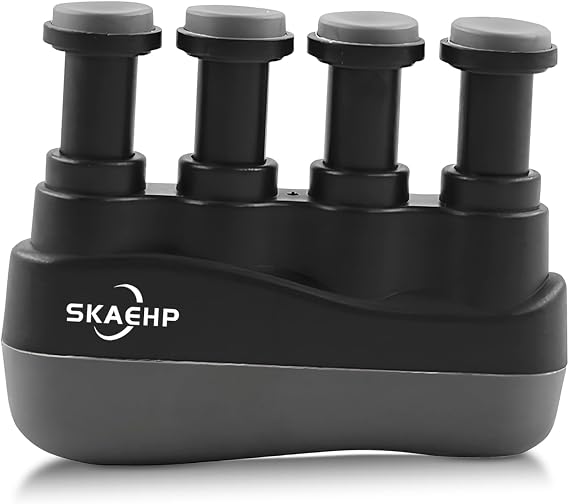 Hand Exerciser - Improves flexibility and strength in fingers, hands, and forearms - Adjustable tension for each finger - Simulated guitar strings help develop calluses - Comfortable workout
