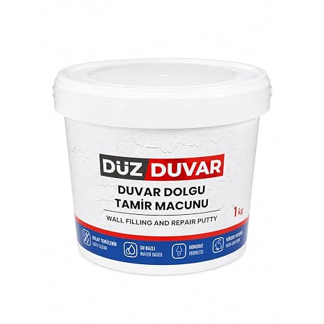 1 Kg Duvar Tamir Dolgu Macunu Zemin Alçı Sıva Derin Boşluk Doldurucu Çatlak Onarıcı Giderici 1000 Gr