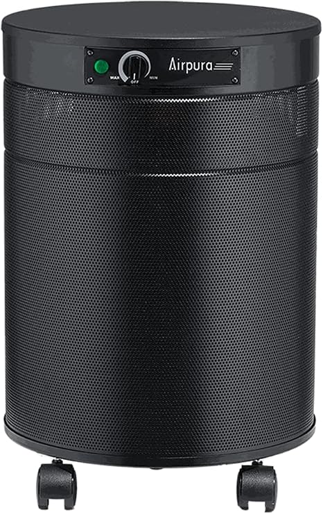 Airpura UV614 Air Purifier for Home with Super HEPA Filter Helps to Eliminate Thousands of Airborne Particles from Air - Black