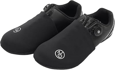 YKYWBIKE Cycling Shoe Covers Thermal Shoe Toe Covers Winter Cycling Overshoes Protectors Windproof Half Shoecover for Men Women Bike Shoe Covers for Mountain Road Bike