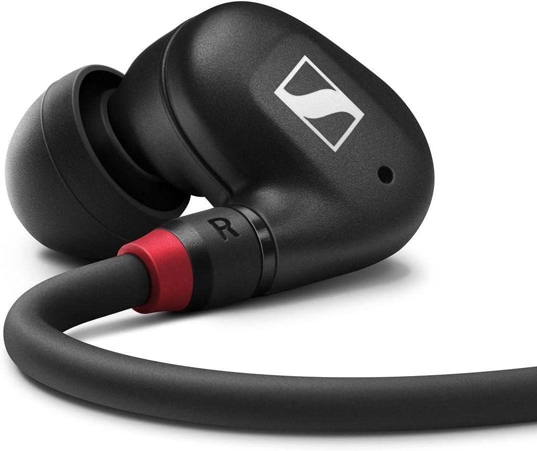 Sennheiser IE 100 PRO WIRELESS BLACK Wireless In-Ear Monitors | Dynamic 10mm Broadband Transducer | BT Connector, USB-C Cable & SML Silcone Adaptors Included | Black 509171