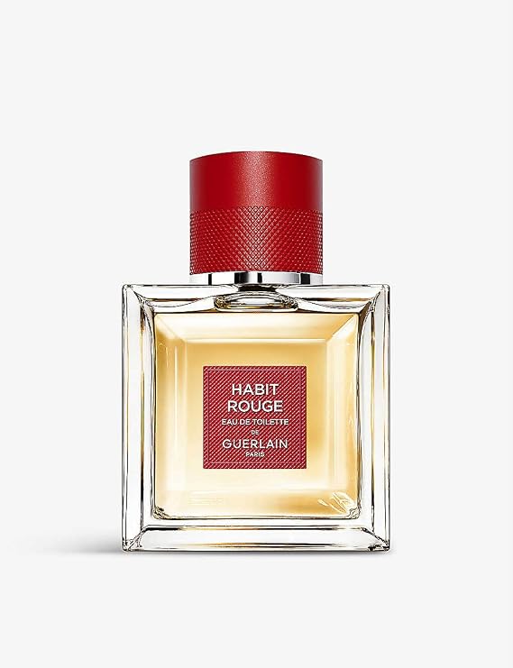 Guerlain Habit Rouge Eau De Toilette Spray for Men, 1.7 Ounce