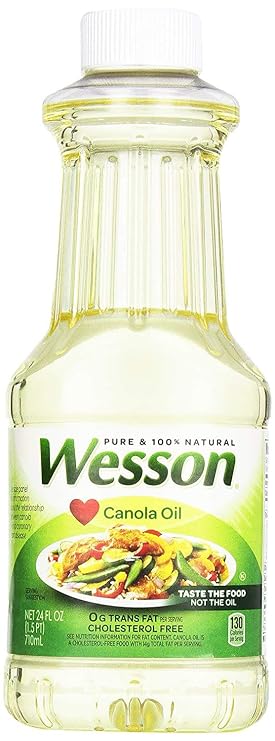 Pure Canola Oil, 24 fl oz (710ml) (Pack of 2)