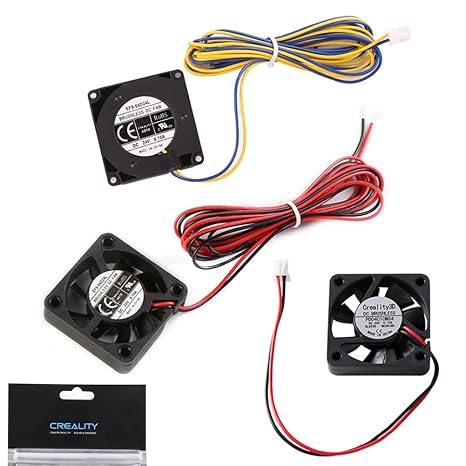 Official Creality Ender 3 Fan Upgrade 4010 Fan 24v Set(3PCS),40x40x10MM DC 24V Extruder Hot End Fan and Axial Cooling Fan for 3D Printer, Turbo Fan for Ender 3/Pro/Ender 3 V2, Ender 5 Series/Ender 6