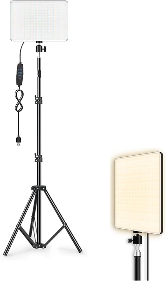 PL-26 13 Watt 96 Led 23cm CRI95+ Bicolor 3 Renk Fotograf ve Video Işığı Canlı Yayın Tiktok Vlog Makyaj Ürün Çekimi vb. (Tekli ve 200cm Işık Ayaklı)