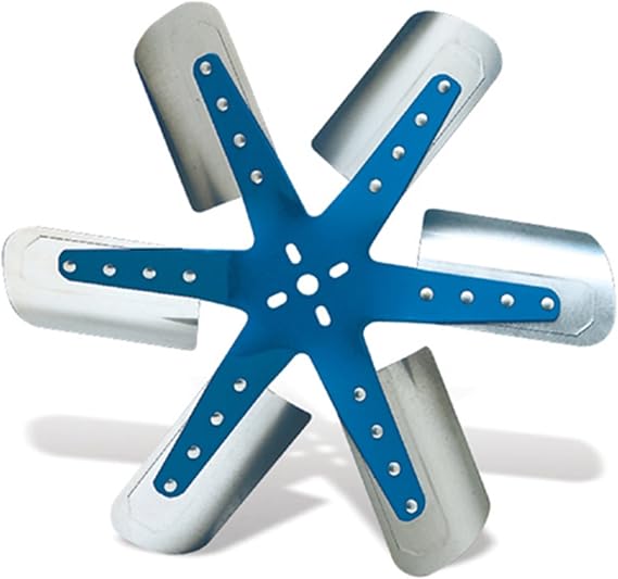 Flex-a-lite 1317 Blue Star Stainless Steel 6-Blade 17" Flex Fan