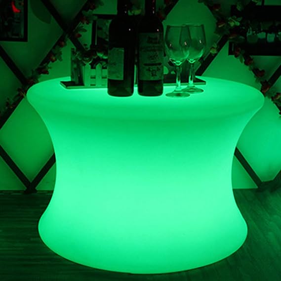 LOYALHEARTDY LED Drum Stool, USB Rechargeable, 16 Colors, 15.75 Inch