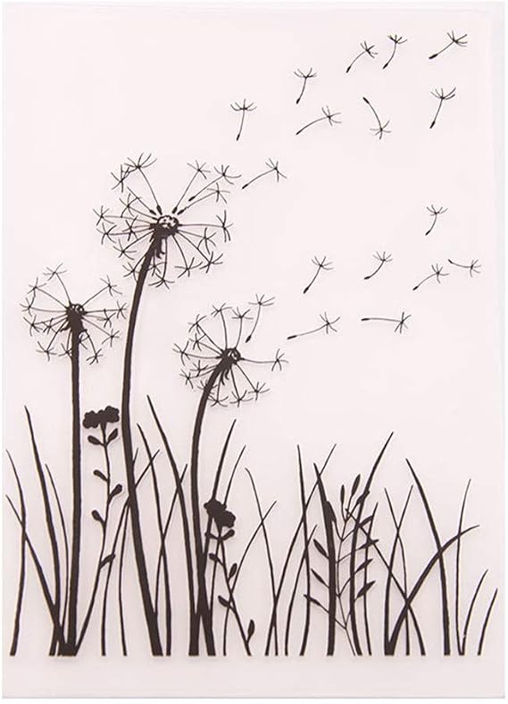 arriettycraft Dandelion Plastic Embossing Folder for Scrapbook DIY Album Card Tool Plastic Template Folders